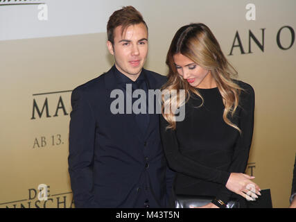 German footballer Mario Gotze and his model girlfriend Ann Kathrin Vida ...