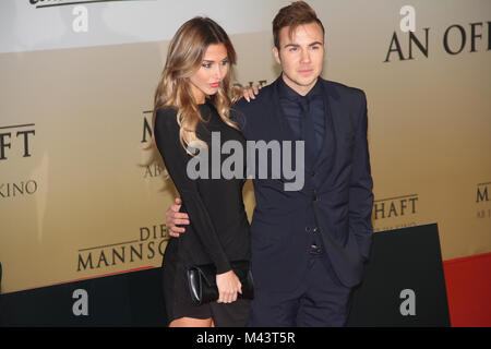 German footballer Mario Gotze and his model girlfriend Ann Kathrin Vida ...