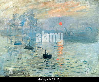 Impression, Sunrise (Impression, soleil levant), 1872, By Monet Stock Photo