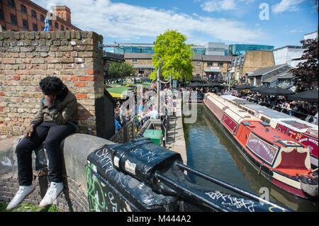 London, United Kingdom.  Camden Lock, Camden Town. Stock Photo