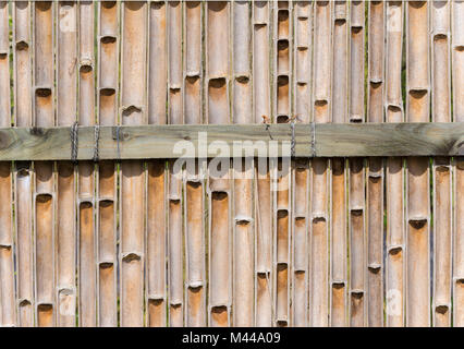 fence made from bamboo Stock Photo