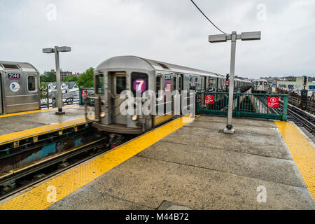 Junction Boulevard Subway Station Corona Queens New York, New York, USA ...