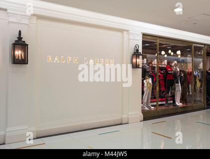 HONG KONG - FEBRUARY 4, 2018: RALPH LAUREN IN HONG KONG. Best known for the Polo Ralph Lauren clothing brand Stock Photo