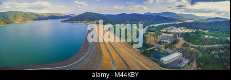 Scenic aerial panorama of Lake Eildon Dam and Goulburn River. Melbourne, Australia Stock Photo