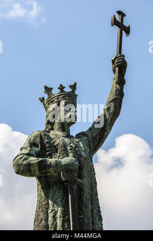 Monument of Stefan cel Mare in Chisinau, Moldova Stock Photo