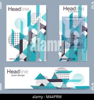 Set flyer, brochure size A4 template,banner. Business templates square brochure, magazine, leaflet , flyer, cover, booklet, annual report. Vector illustration Stock Vector