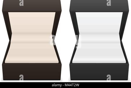 Jewelry boxes on a white background. Stock Vector