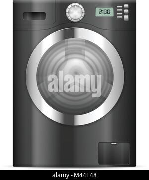 Washing machine on a white background. Stock Vector