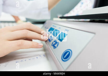 PCR robot for genetic analysis of biological samples in a medical laboratory Stock Photo