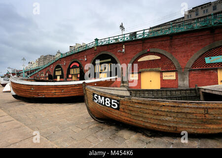 The Fishermans Museum on the promenade, Brighton & Hove, East Sussex, England, UK Stock Photo