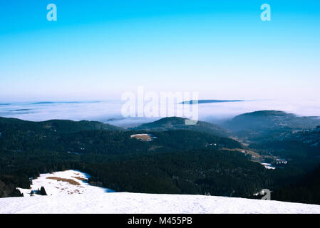 Winter landscape in the mountains. Stock Photo