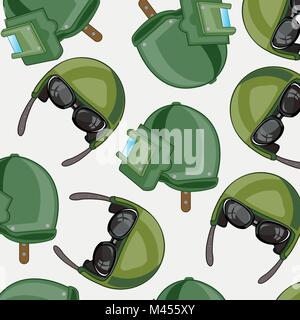 Defensive send military and sapper Stock Vector