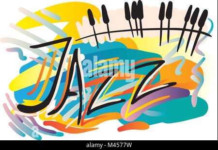 Creative conceptual music festival vector. Musical instruments. Stock Vector