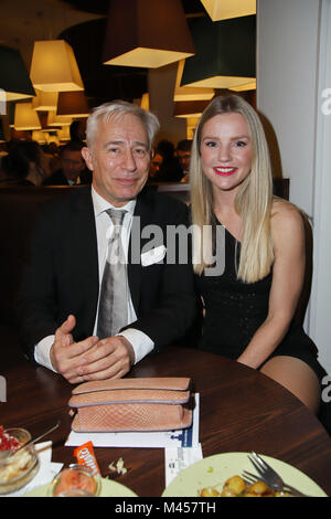 Celebrities at the AHOI 2018 New Years Event at the Hotel Hyperion  Featuring: Gerry Hungbauer mit Kim-Sarah Brandts Where: Hamburg, Germany When: 13 Jan 2018 Credit: Becher/WENN.com Stock Photo