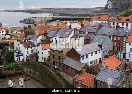 Staithes Harbour Stock Photo