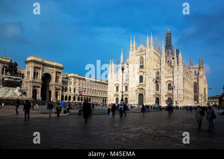 Milan Cathedral, Vittorio Emanuele II Gallery. Italy Stock Photo