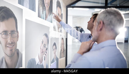 Composite image of portrait of business people Stock Photo