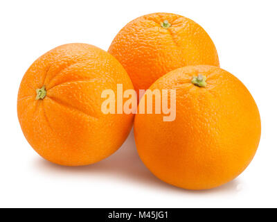 orange fruit path isolated Stock Photo