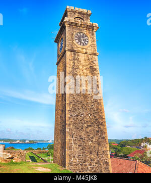 Anthonisz Memorial Clock Tower in Galle, Sri Lanka Stock Photo