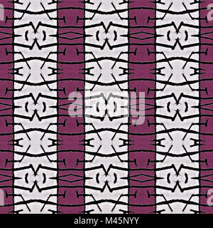 Tribal Symbol Motif Geometric Seamless Pattern Stock Photo