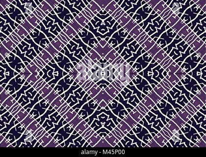 Tribal Symbol Motif Geometric Seamless Pattern Stock Photo