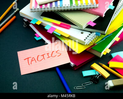 Somebody Left the Message on Your Working Desk; Tactics Stock Photo