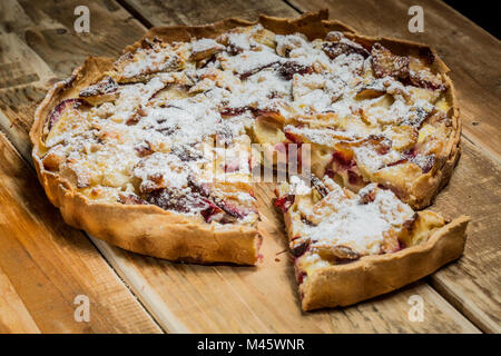 Homemade Organic Apple Pie Dessert Ready to Eat. Stock Photo