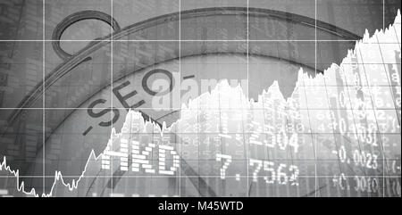 Composite image of stocks and shares Stock Photo