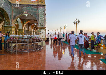 Mandalay Hill Sutaungpyei Pagoda Myanmar Stock Photo