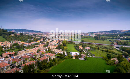 VIEW OF A BREATHTAKING LANDSCAPE IN THE MIDDLE OF NATURE Stock Photo