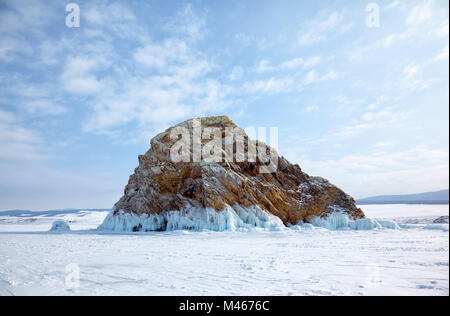 Island Edor  in the Baikal lake pass Small Sea Stock Photo