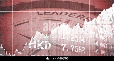 Composite image of stocks and shares Stock Photo