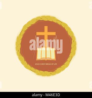 Jesus Christ is the Bread of Life Stock Vector
