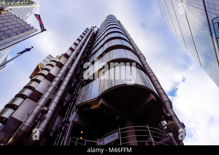 Lloyd's bank building in London, England United Kingdom UK Stock Photo