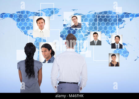 Composite image of wear view of business people Stock Photo