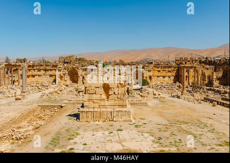 Baalbek Ancient city in Lebanon. Stock Photo