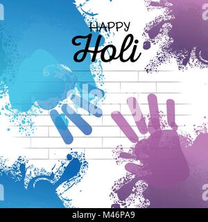 happy holi festival colors vector illustration design Stock Vector