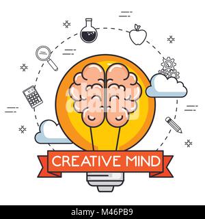creative mind set icons vector illustration design Stock Vector