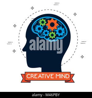creative mind set icons vector illustration design Stock Vector