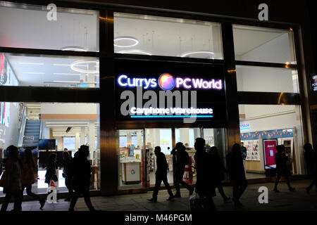 Currys, PC World & Carphone Warehouse store on Oxford Street, London, England, UK Stock Photo