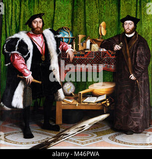The Ambassadors by Hans Holbein the Younger Stock Photo