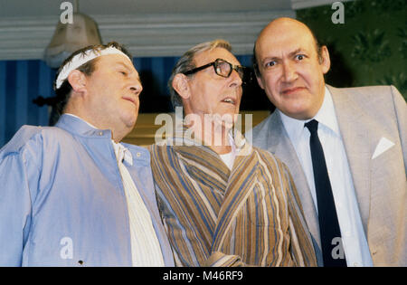 'Run for your Wife' cast at The Criterion Theatre Terry Scott, Eric Sykes; Bernard Bresslaw Stock Photo