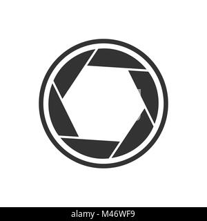 Shutter Simple Basic Shape Symbol Vector Graphic Logo Design Stock Vector