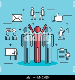 engage business set icons vector illustration design Stock Vector