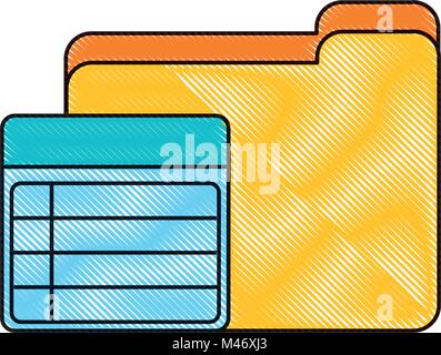 portfolio folder icon doodle illustration Stock Vector Image & Art - Alamy