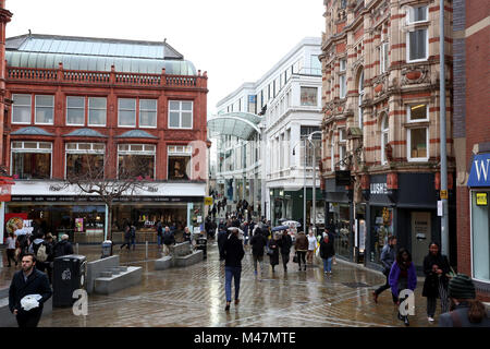 General views of Leeds city centre, West Yorkshire, UK. Stock Photo