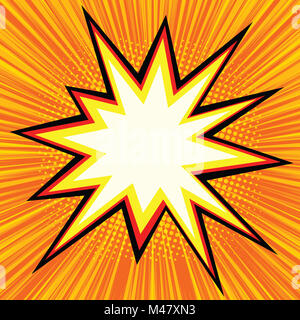 Explosion comics bubble Stock Photo