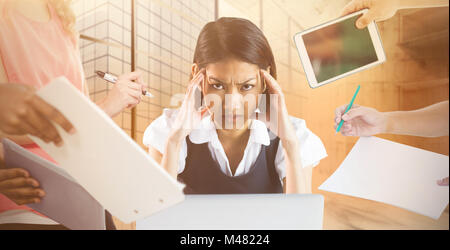 Composite image of hands holding devices Stock Photo