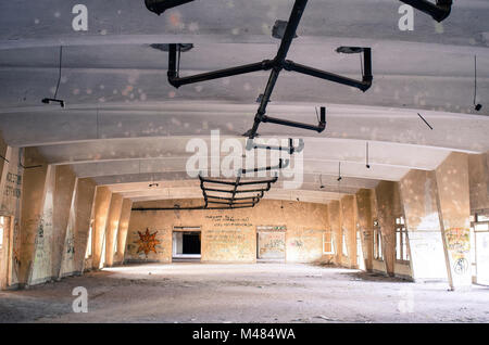 The Mystery of Abandoned Hotel Stock Photo