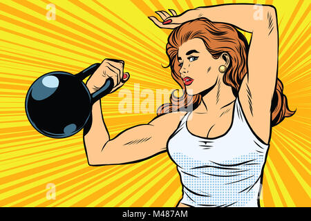 Cartoon Pop Art , Strong Woman Dark Hair , Characters , Strong Arms ...